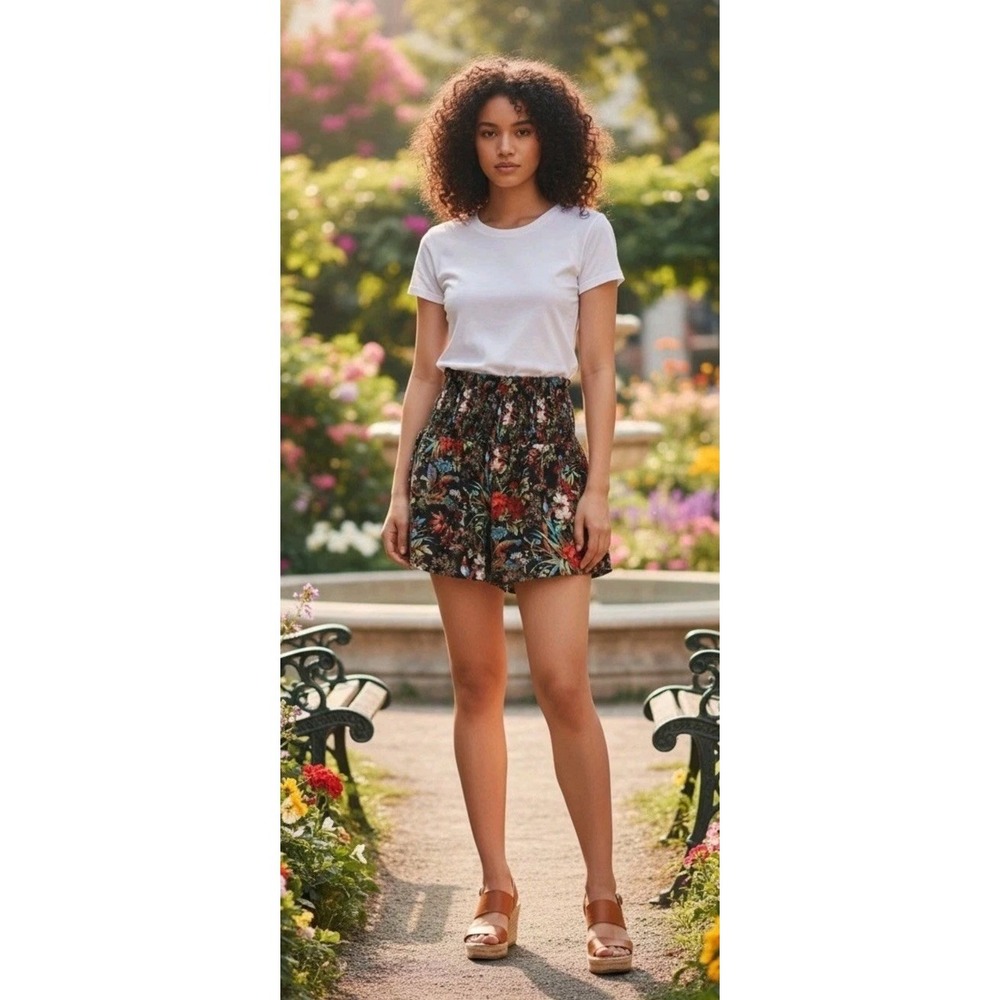 Anthropologie Womens High Waisted Shorts XS X Small Summer Stretch Hippie Boho